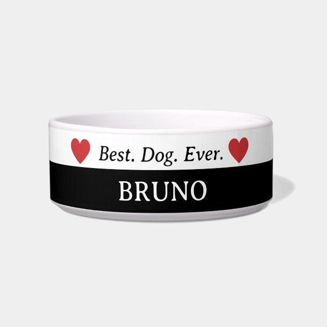 Bester Hund je Keramik Hundeschale Napf (Vorderseite)