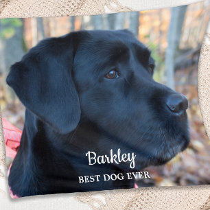 Bester Hund je Personalisierter Hund Foto Fleecedecke