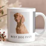 Bester Hund je Personalisiertes Foto Tasse<br><div class="desc">Personalisierte Foto Tasse für alle Hundeliebhaber mit individuellen Fotos Ihres Lieblings-Vierbeiner und Ihr eigenes Drehbuch in einem schönen eleganten Schriftart.</div>