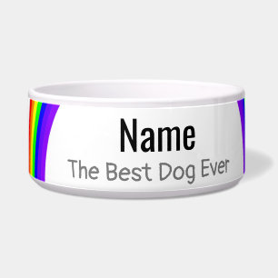 Bester Hund je Regenbogen Design Hund Bowl HAMbWG Napf