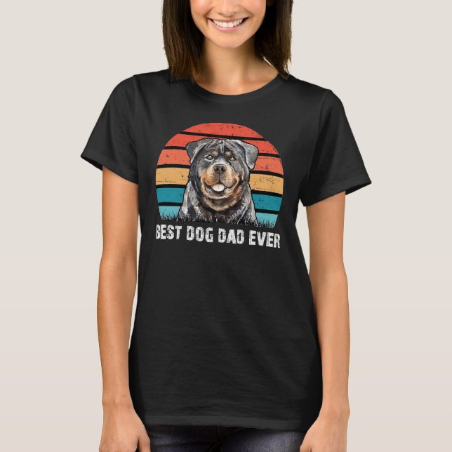 Bester Hund je Rottweiler T-Shirt (Vorderseite)