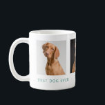 Bester Hund je | Tasse des personalisierten Fotos<br><div class="desc">Personalisiertes Foto Tasse für alle Hundeliebhaber mit Ihren individuellen Fotos Ihres Lieblings-Vierbeiner und Ihrem eigenen Drehbuch in einem schönen eleganten Schriftart</div>