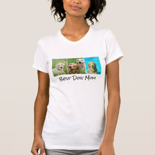 Bester Hund Mama 3 FotoCollage T-Shirt