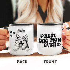 Bester Hund Mama je Pomsky Hund Personalisiert Tasse