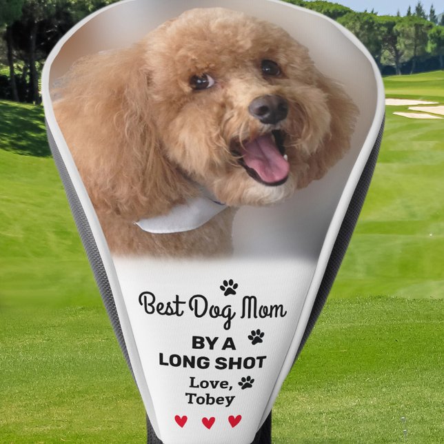 Bester Hund Mama Long Shot Foto Name Custom Golfer Golf Headcover (Best Dog Mom Long Shot Photo Name Custom Golfer Golf Head Cover)