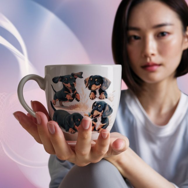 "Bester Hund/Mama/Vater je" Geschenk Anpassbare Ta Kaffeetasse (Dachshund best mom ever customizable gift )