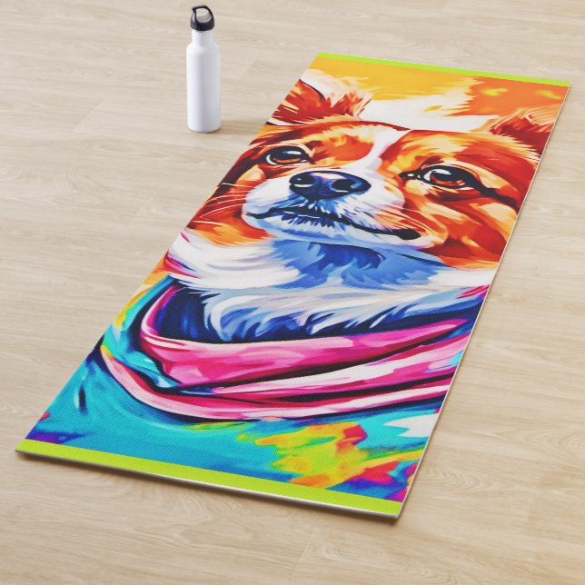 Bester Hund Paint Art Yogamatte (Beispiel)