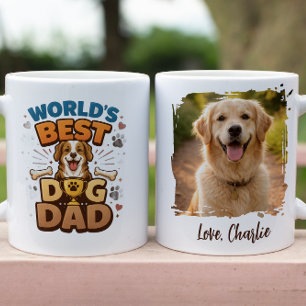 Bester Hund Papa der Welt   Individueller Vatertag Tasse