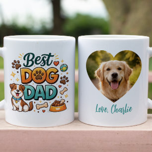 Bester Hund Papa der Welt Maßgeschneiderter Vate Tasse