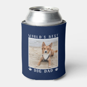 Bester Hund Papa der Welt Pfotenabdrücke Haustier  Dosenkühler