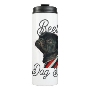 Bester Hund Papa Eltern Großeltern Foto Haustier g Thermosbecher