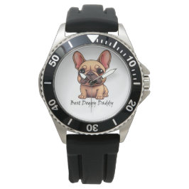 Bester Hund Papa Französische Bulldogge Haustier H Armbanduhr