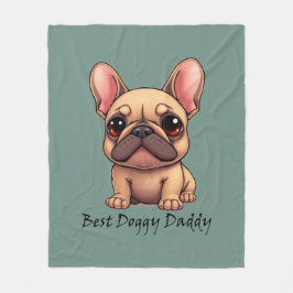 Bester Hund Papa Französische Bulldogge Haustier H Fleecedecke