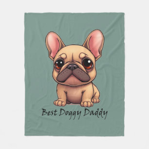 Bester Hund Papa Französische Bulldogge Haustier H Fleecedecke