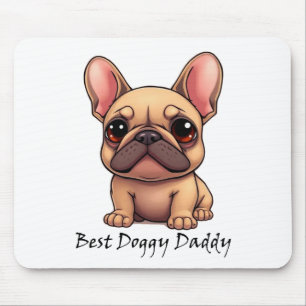 Bester Hund Papa Französische Bulldogge Haustier H Mousepad