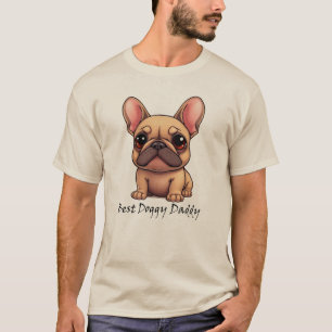 Bester Hund Papa Französische Bulldogge Haustier H T-Shirt