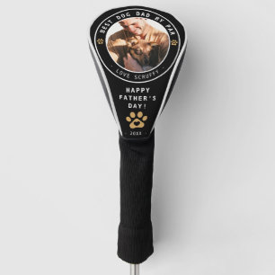 Bester Hund Papa von Par Photo Vatertag Golf Headcover