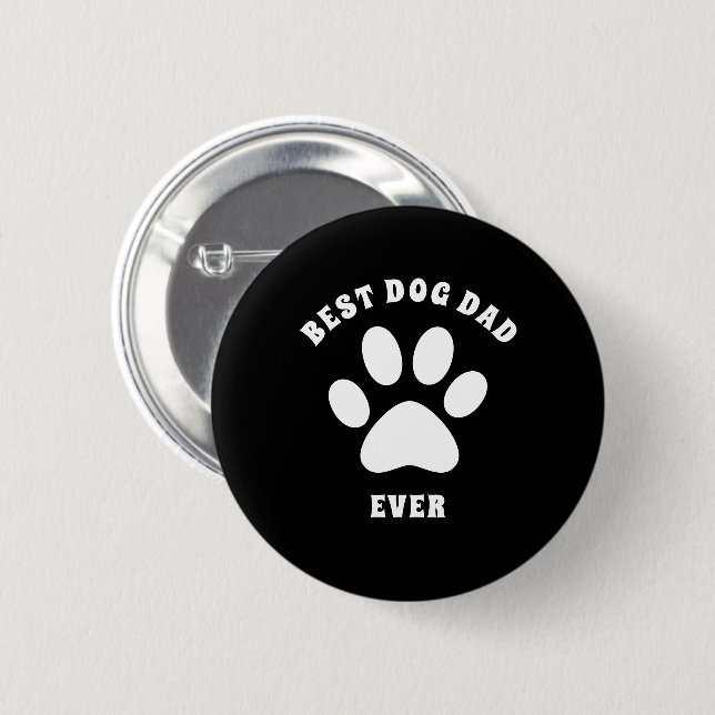 Bester Hund-Vater für jeden benutzerdefinierten Te Button (Vorne & Hinten)