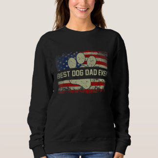 Bester Hund-Vater je amerikanische Flagge für best Sweatshirt