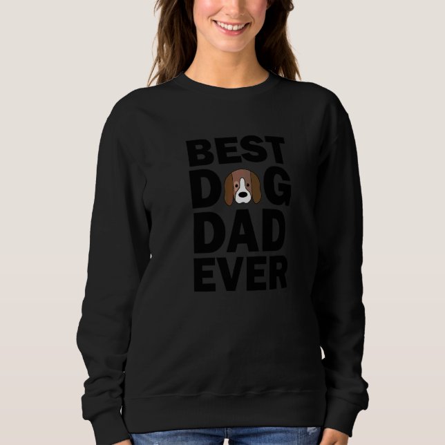 Bester Hund Vater je Beagle Hund Sweatshirt (Vorderseite)