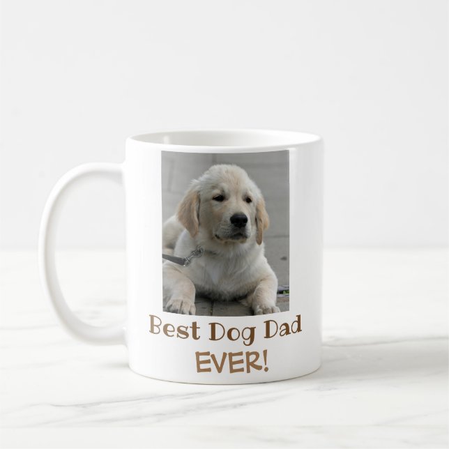 Bester Hund-Vater je Begleiter-Foto Kaffeetasse (Links)
