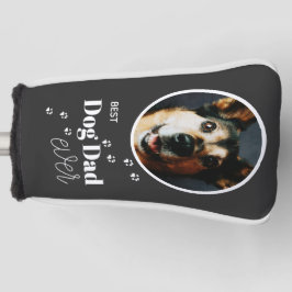Bester Hund-Vater je benutzerdefinierter Foto-Putt Golf Headcover