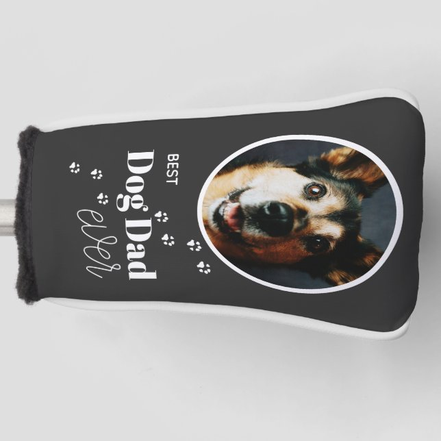 Bester Hund-Vater je benutzerdefinierter Foto-Putt Golf Headcover