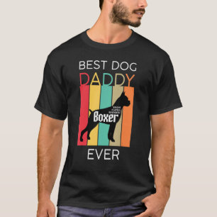 Bester Hund-Vater je Boxer Daddy Mens Puppy Dog Re T-Shirt