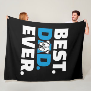 Bester Hund Vater je Bulldog Lover English Bulldog Fleecedecke