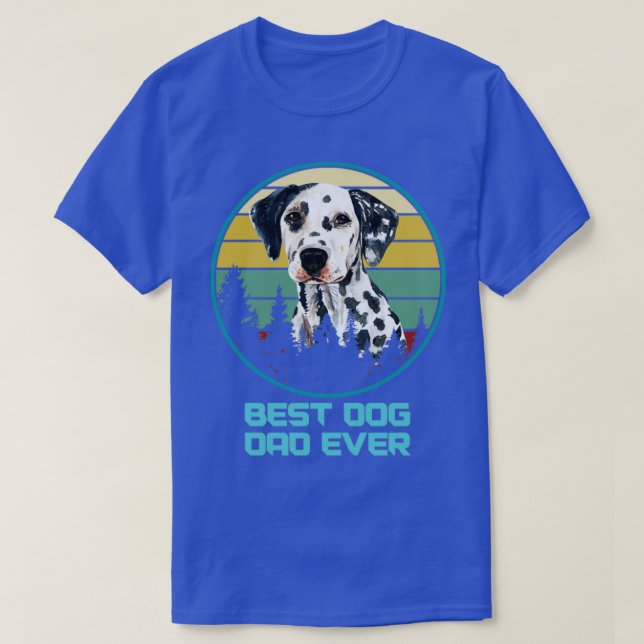 Bester Hund-Vater je Dalmatiner T-Shirt (Design vorne)
