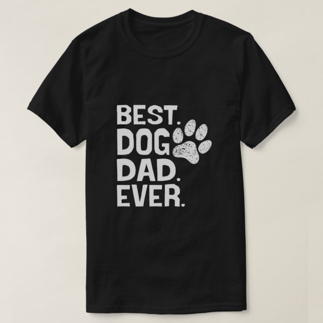 Bester Hund-Vater je Design T-Shirt (Design vorne)