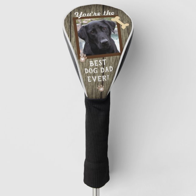 Bester Hund-Vater je ein Foto Golf Headcover (Vorderseite)