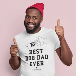 Bester Hund-Vater je Faustpumpe T-Shirt