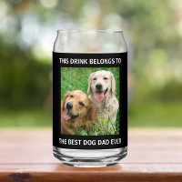 Bester Hund Vater je Foto Schwarz