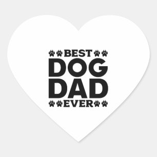 Bester Hund Vater je - Hunde Lover & Hunde Vater Herz-Aufkleber