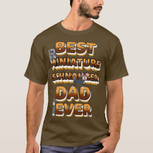 Bester Hund Vater je Miniatur Schnauzer T-Shirt