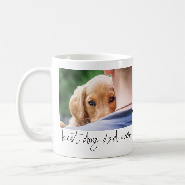 Bester Hund-Vater je Modernes, benutzerdefiniertes Kaffeetasse (Links)