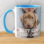 Bester Hund-Vater je Modernes, benutzerdefiniertes Tasse<br><div class="desc">Dieses einfache und klassische Design besteht aus Serifentypografie und fügt ein benutzerdefiniertes Foto hinzu</div>