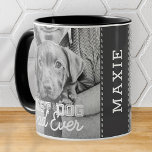 Bester Hund-Vater je Modernes, benutzerdefiniertes Zweifarbige Tasse<br><div class="desc">Dieses einfache und klassische Design besteht aus Serifentypografie und fügt ein benutzerdefiniertes Foto hinzu</div>