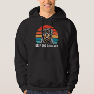 Bester Hund Vater je Niedlich Rottweiler Retro Vin Hoodie