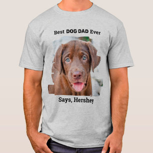 Bester Hund-Vater je Niedliches Puppy-Custom-Tier- T-Shirt