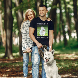 Bester Hund Vater je Personalisiert Foto Haustiere T-Shirt