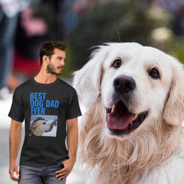 Bester Hund Vater je: Personalisierter Vater am T-Shirt (Von Creator hochgeladen)