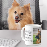 Bester Hund-Vater je Personalisiertes Foto Kaffeetasse<br><div class="desc">Geben Sie dem besten Hundedad je ein lustiges Geschenk mit dieser benutzerdefinierten Foto-Tasse. Einfach mit einem Lieblingsfoto seines/seiner Hunde(s) personalisieren. Sie können "This Coffee Belongs to" zu seinem Lieblings-Heißgetränk (z.B. Tee, Trinken, etc.) und "Best Dog Vater Ever" zu etwas ähnlich länglichen personalisieren. Sie können auch die Namen seiner Hunde und...</div>