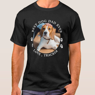 Bester Hund-Vater je Personalisiertes Foto T-Shirt