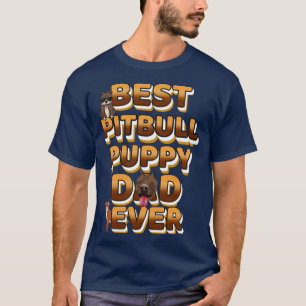 Bester Hund-Vater je Pitbull T-Shirt