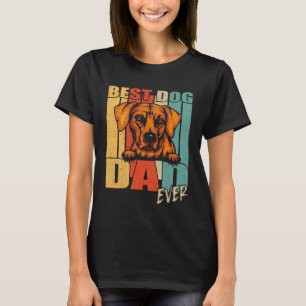 Bester Hund Vater je Rhodesian Ridgeback Vintag Fa T-Shirt