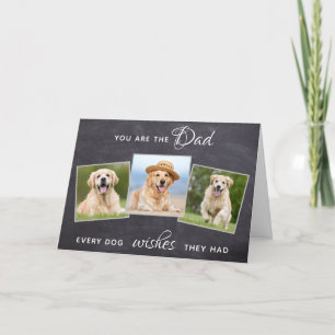 Bester Hund Vater je Rustikale Haustiere Foto Vate Feiertagskarte