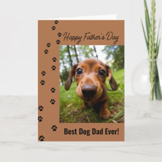 Bester Hund-Vater je Vatertag Hund-Foto Karte