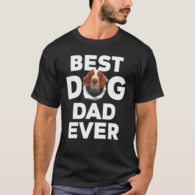 Bester Hund Vater je Welsh Springer Spaniel T-Shirt (Vorderseite)